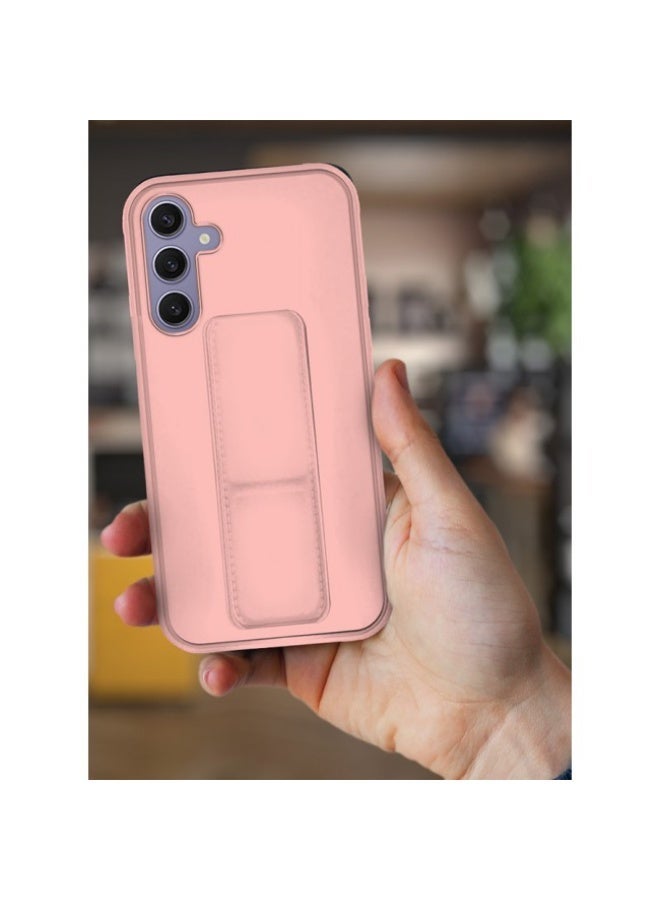 Houmt Samsung Galaxy A55 Back Stand Case Magnetic Car Mount Holder Kickstand Cover For Galaxy A55 with Wrist Strap Shockproof Full Protection Case for Samsung Galaxy A55 5G 6.6-inch - Image 3